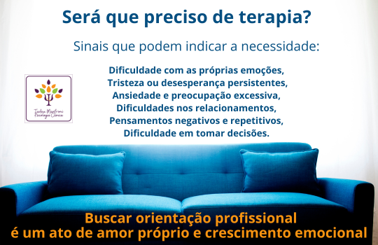 Será que preciso de terapia? Psicologia